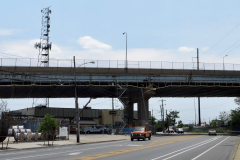 July 2019 - Additional shielding has been installed under the viaduct as crews continue to work southward.