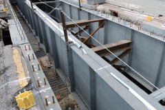 July 2020 - Crews continue to repair and paint the steel structural components of the viaduct.