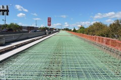 September 2021 - Rebar in place for paving the southbound right lane.